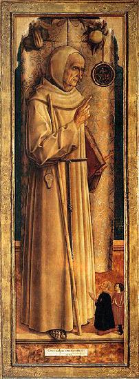 Carlo Crivelli St James of the Marches with Two Kneeling Donors France oil painting art